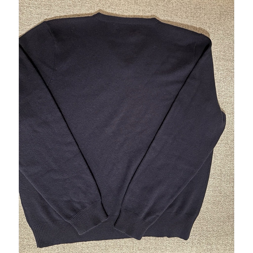 Polo Ralph Lauren Men's Sweater 100% Lambs Wool Navy V-Neck XXL Long Sleeve NWT - Picture 6 of 16